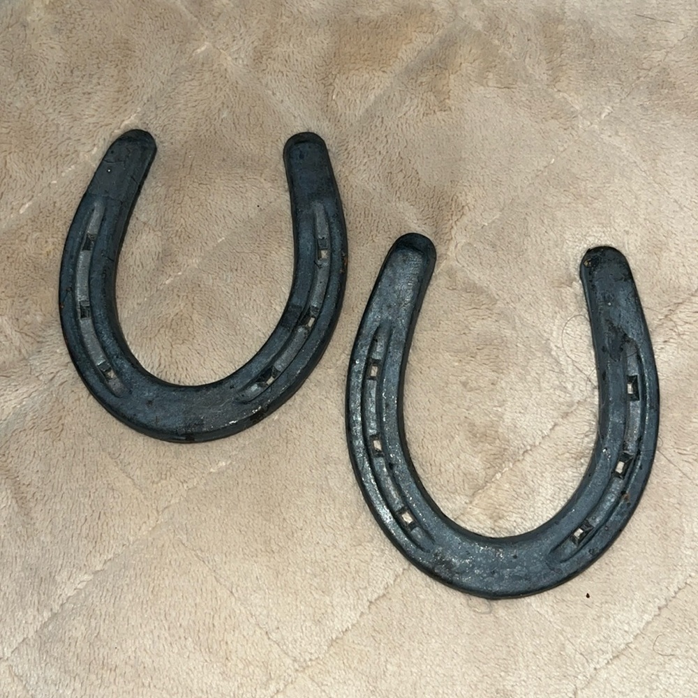 2 Horseshoes pony size for wall decor
